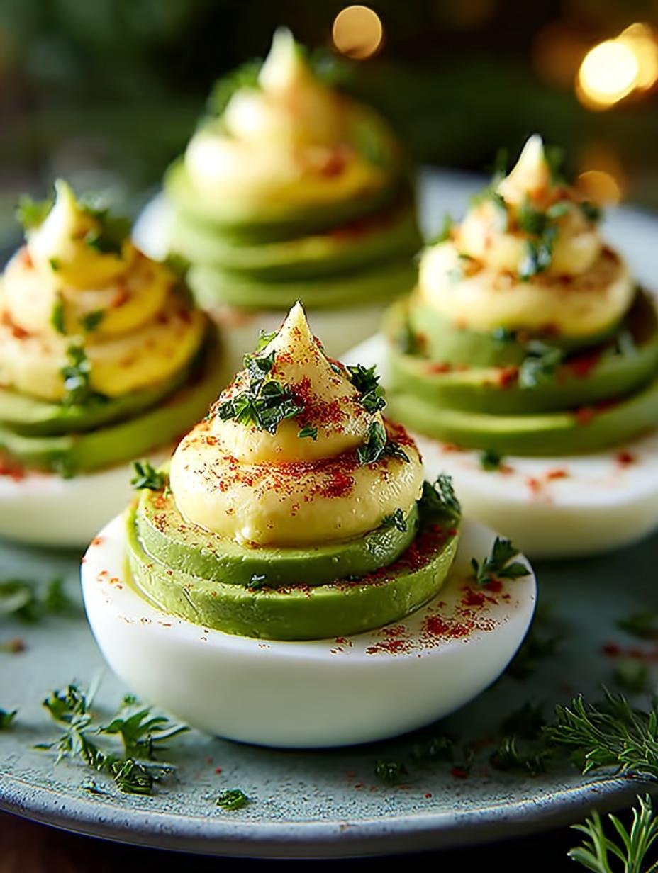 Irresistible Avocado Deviled Eggs for Your Next Party - Avocado Deviled Eggs - main visual representation