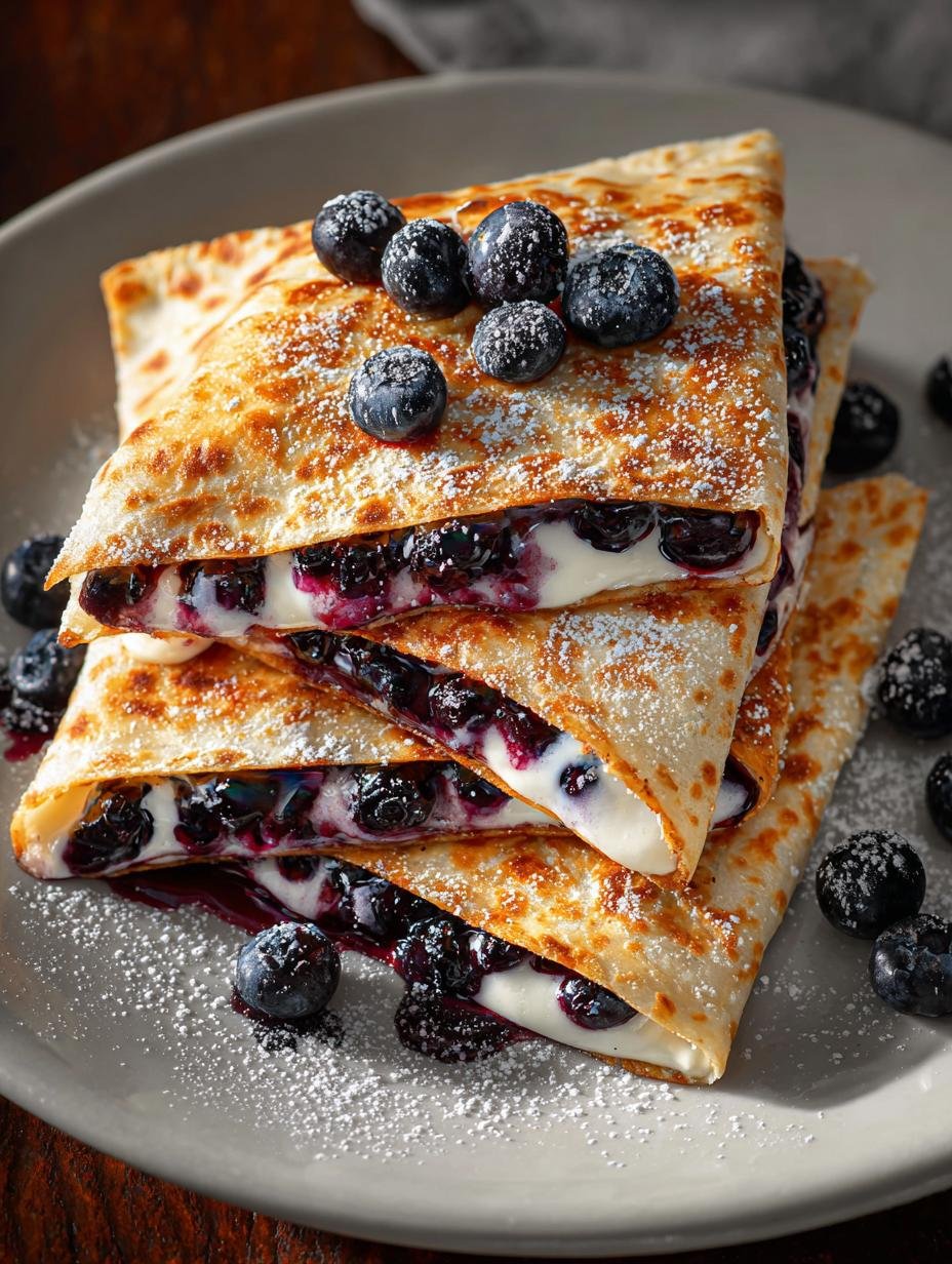 Delicious Blueberry Breakfast Quesadilla for Cozy Mornings - Blueberry Breakfast Quesadilla - main visual representation