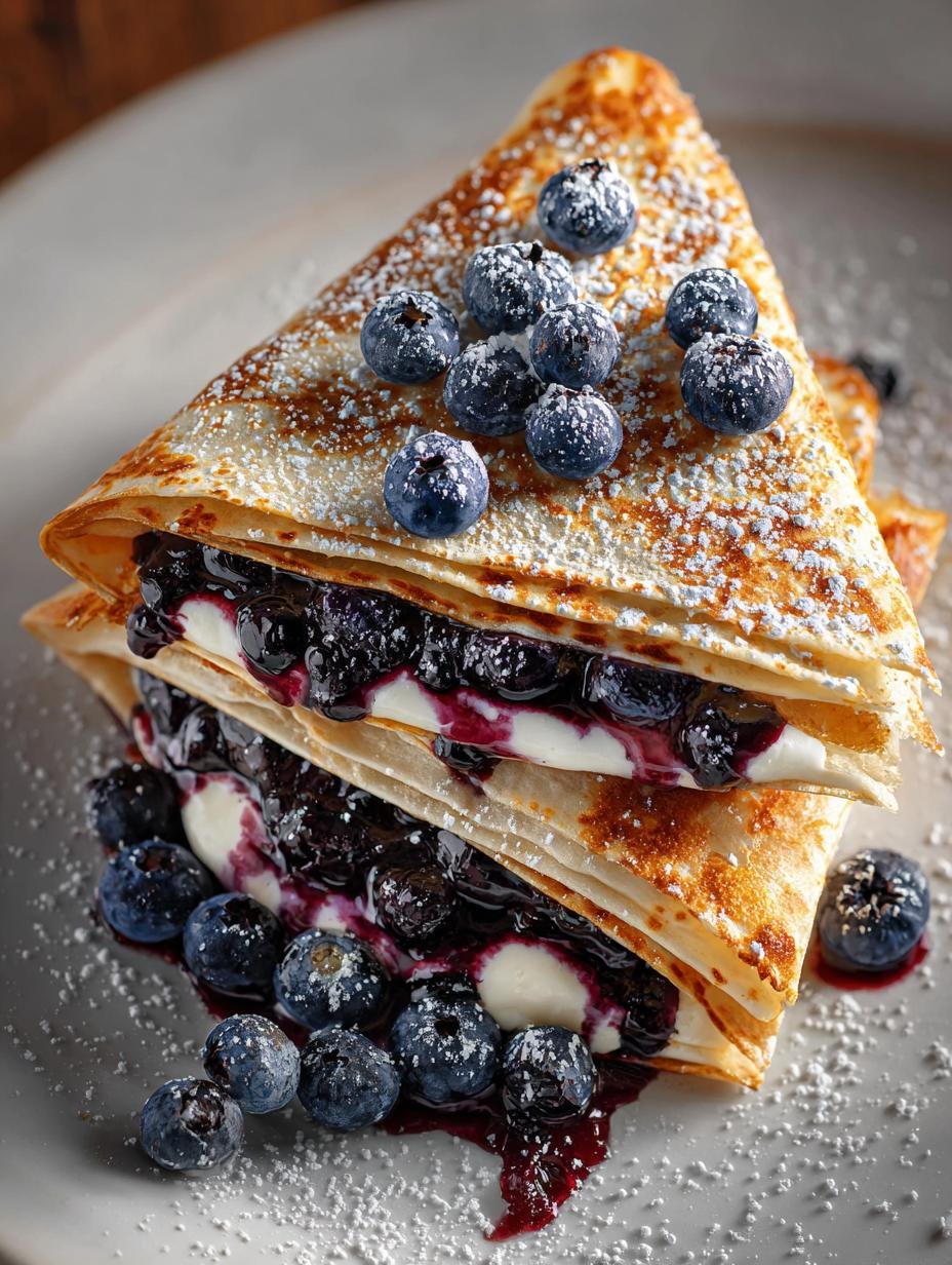 Delicious Blueberry Breakfast Quesadilla for Cozy Mornings - Blueberry Breakfast Quesadilla - additional detail