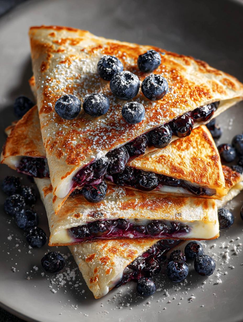 Blueberry Breakfast Quesadilla