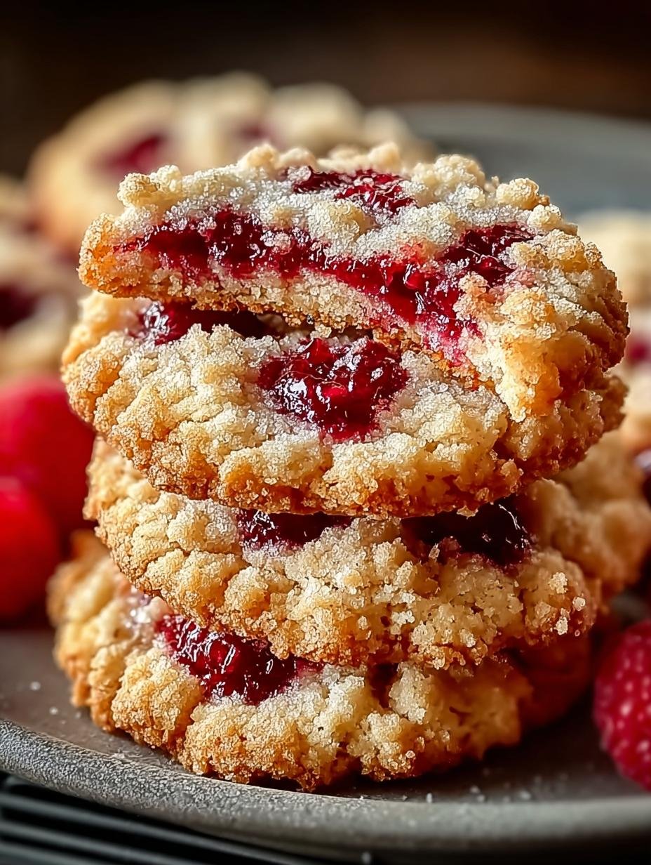 Buttery Raspberry Crumble Cookies That Melt in Your Mouth - Buttery Raspberry Crumble Cookies - main visual representation