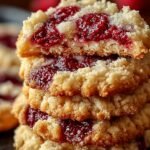 Buttery Raspberry Crumble Cookies