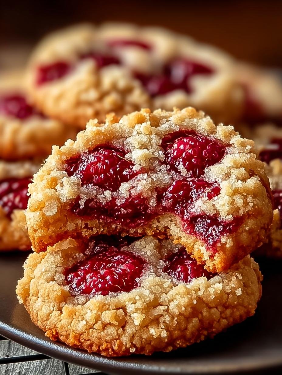 Buttery Raspberry Crumble Cookies That Melt in Your Mouth - Buttery Raspberry Crumble Cookies - additional detail