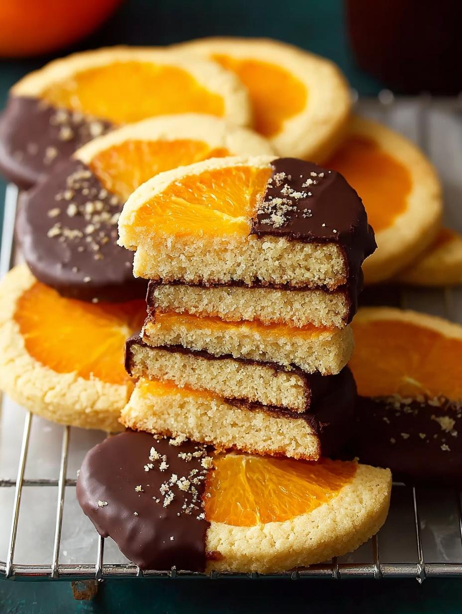 Irresistible Chocolate Dipped Orange Shortbread Cookies - Chocolate Dipped Orange Shortbread - main visual representation