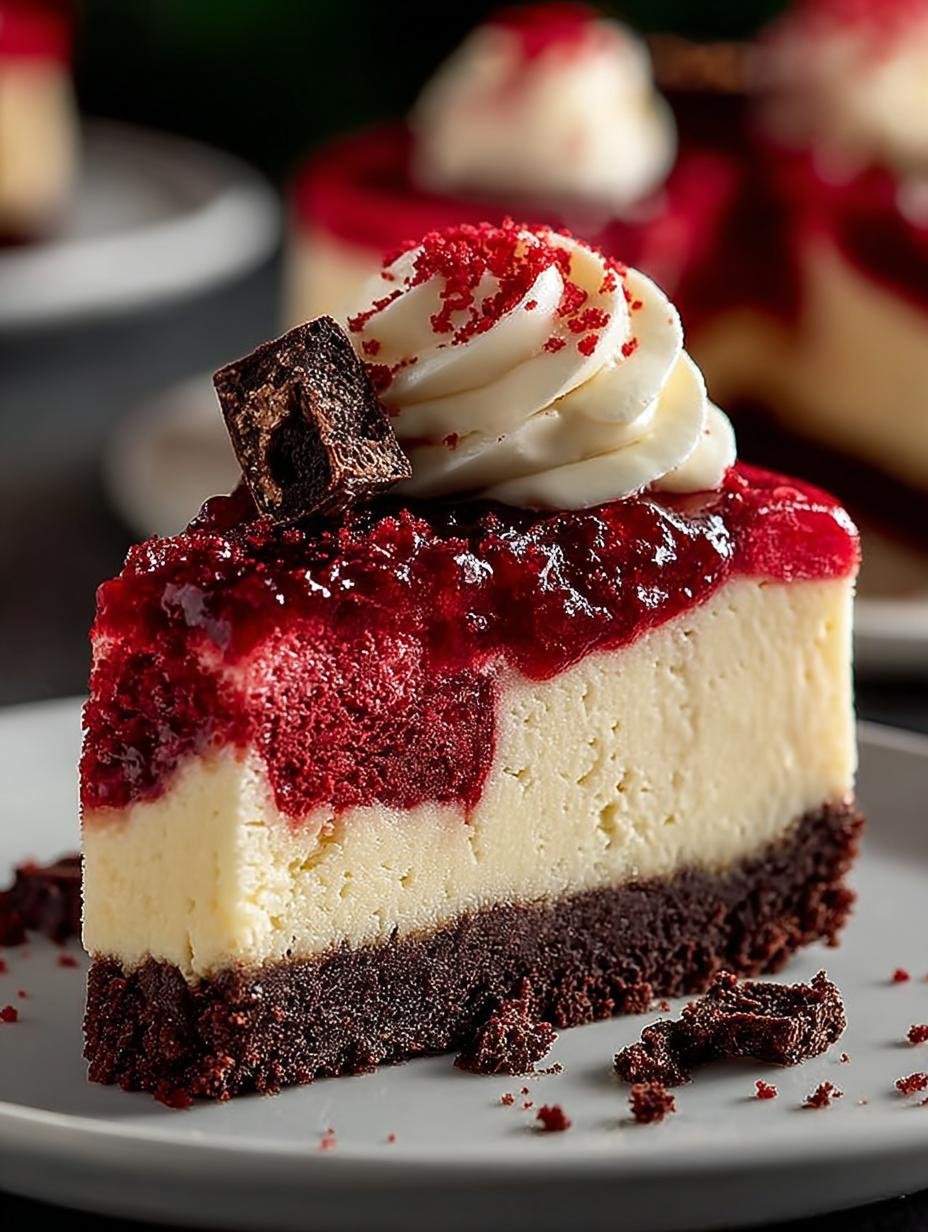 Christmas Red Velvet Cheesecake: 12 Festive Layers - Christmas Red Velvet Cheesecake - main visual representation