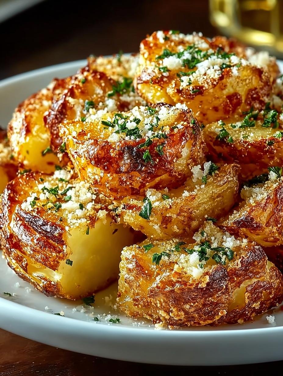 Crispy Cheesy Garlic Potatoes: 7 Irresistible Steps - Crispy Cheesy Garlic Potatoes - main visual representation