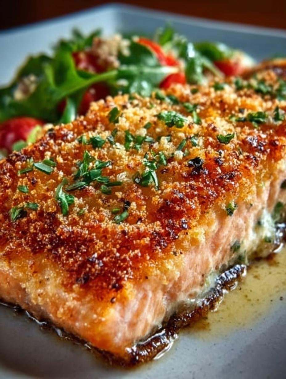 Irresistibly Crispy Parmesan Salmon Bake Recipe 3 Irresistibly Crispy Parmesan Salmon Bake Recipe - Irresistibly Crispy Parmesan Salmon - additional detail