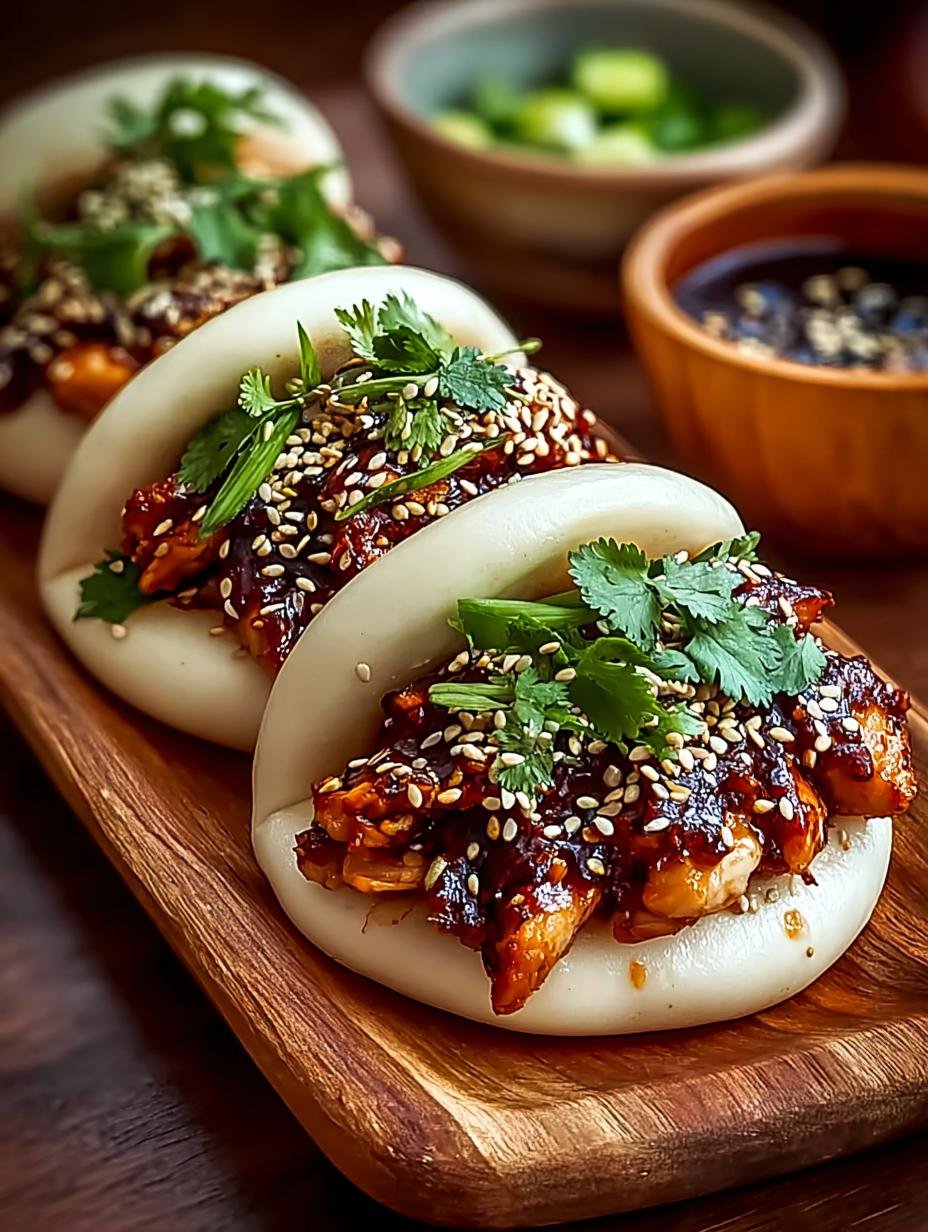 Korean Chicken Bao Buns: 7 Irresistible Flavor Combos 3 Korean Chicken Bao Buns: 7 Irresistible Flavor Combos - Korean Chicken Bao Buns - additional detail