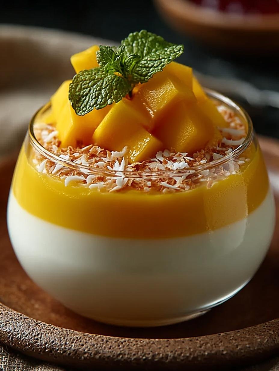 Mango Coconut Panna Cotta: 7 Heavenly Layers of Flavor