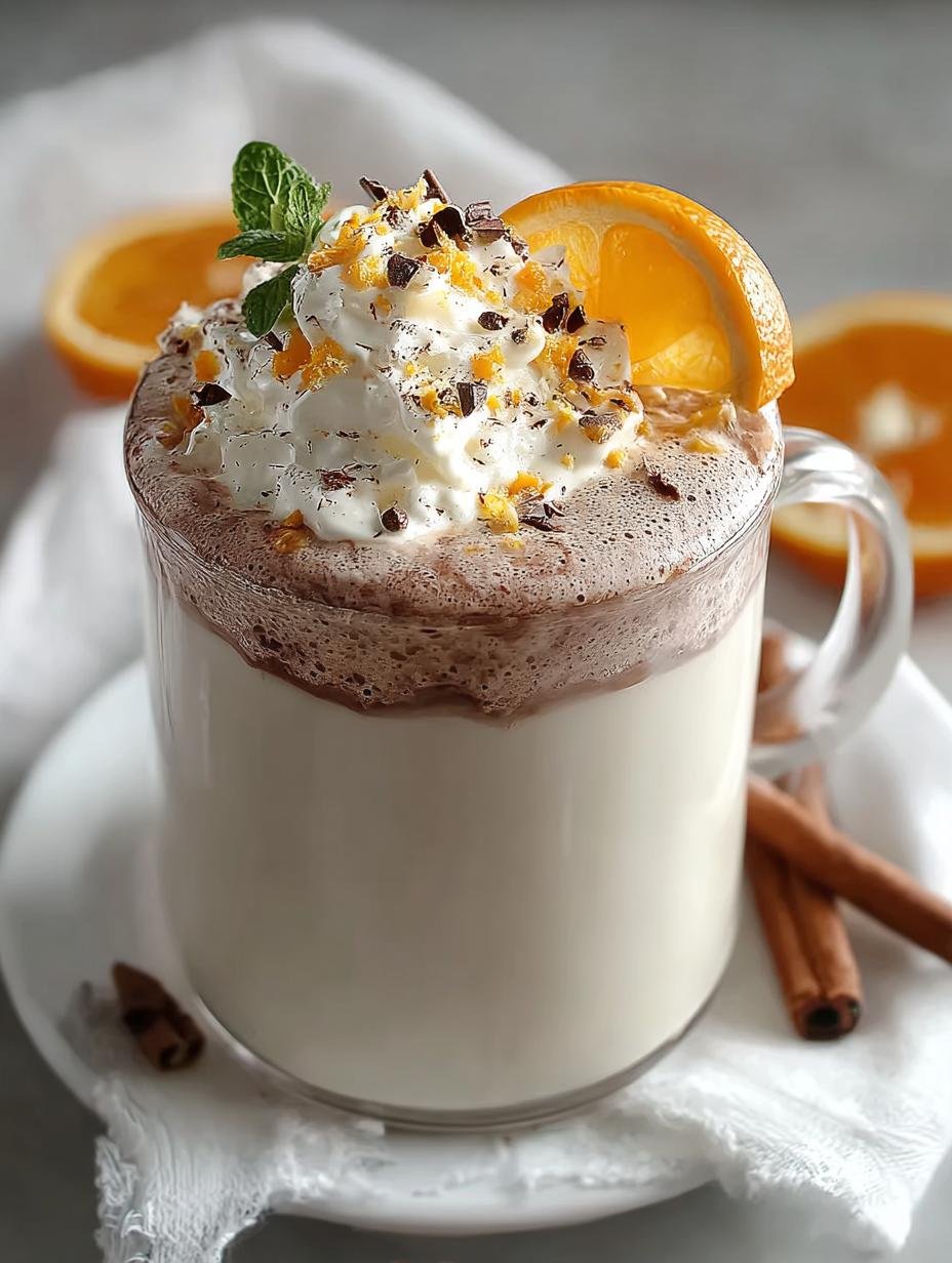 Creamy White Chocolate Orange Hot Cocoa for Cozy Nights - White Chocolate Orange Hot - additional detail
