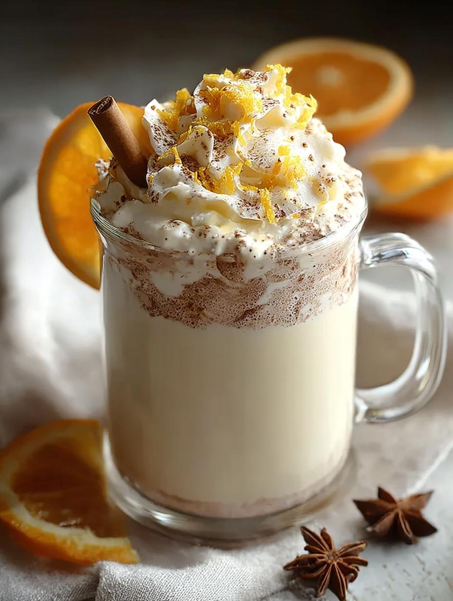 Creamy White Chocolate Orange Hot Cocoa for Cozy Nights