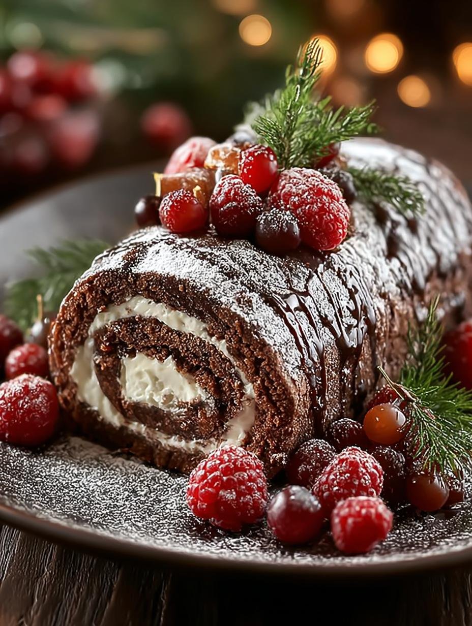 Irresistible Yule Log: 15-Minute Recipe for Joyful Holidays - Yule Log - additional detail