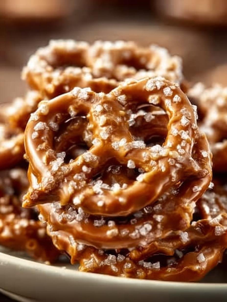 Delicious Butter Toffee Pretzels Step-by-Step Recipe 1 Butter Toffee Pretzels Step