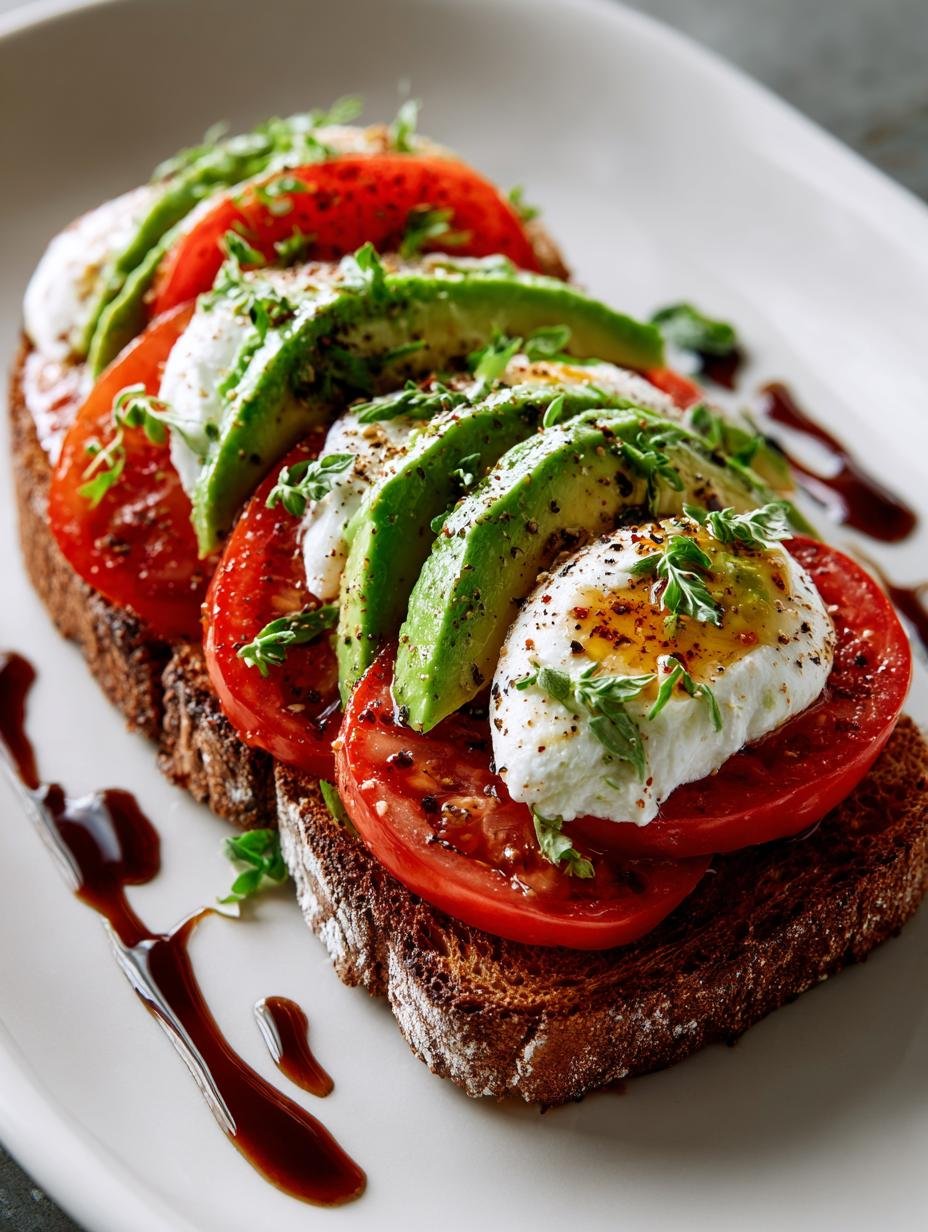 Caprese Avocado Toast: 7 Reasons to Love This Delightful Dish - Caprese Avocado Toast - additional detail