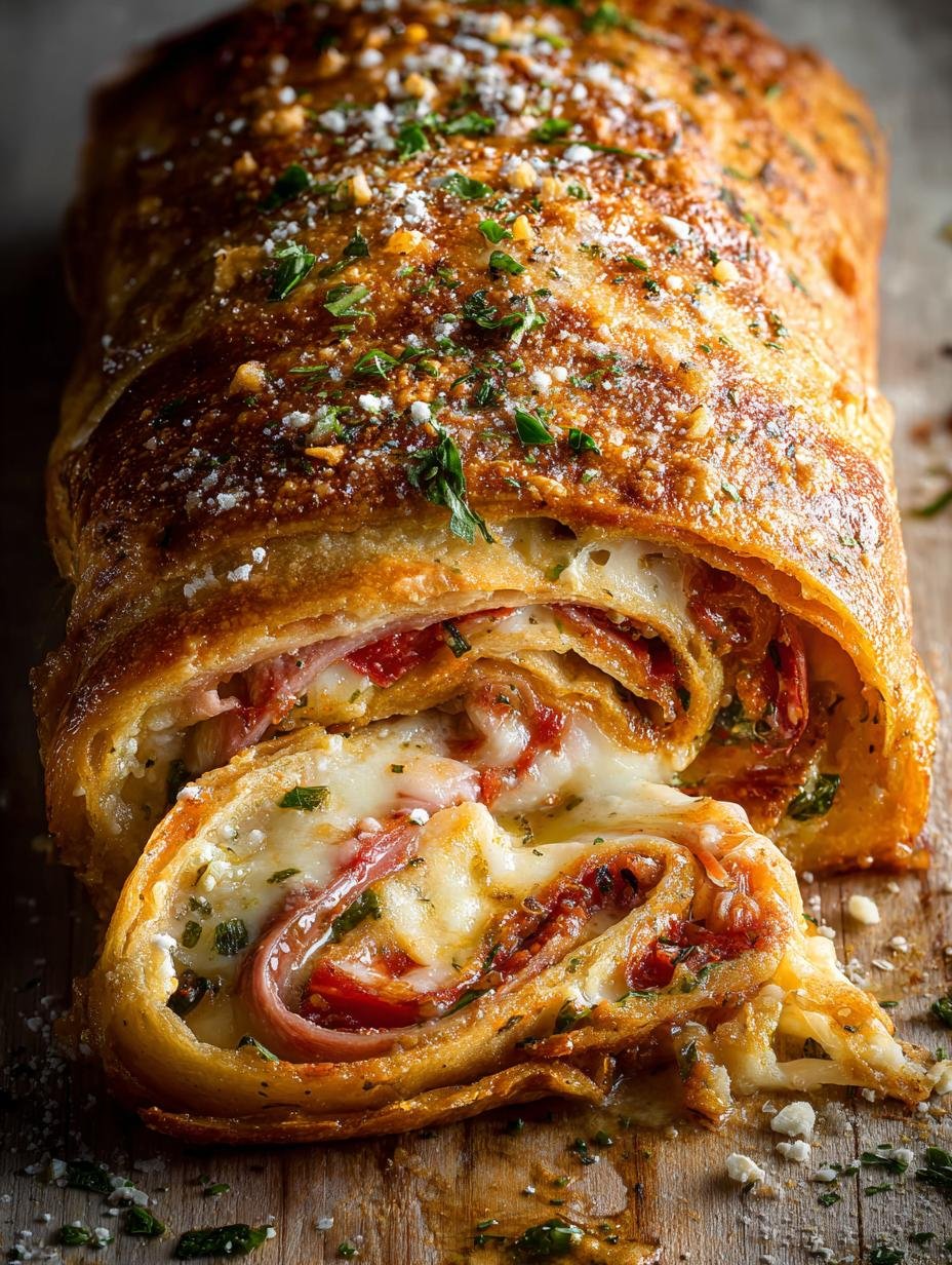 Delicious Cheesy Stuffed Stromboli Recipe You’ll Love - Cheesy Stuffed Stromboli - additional detail