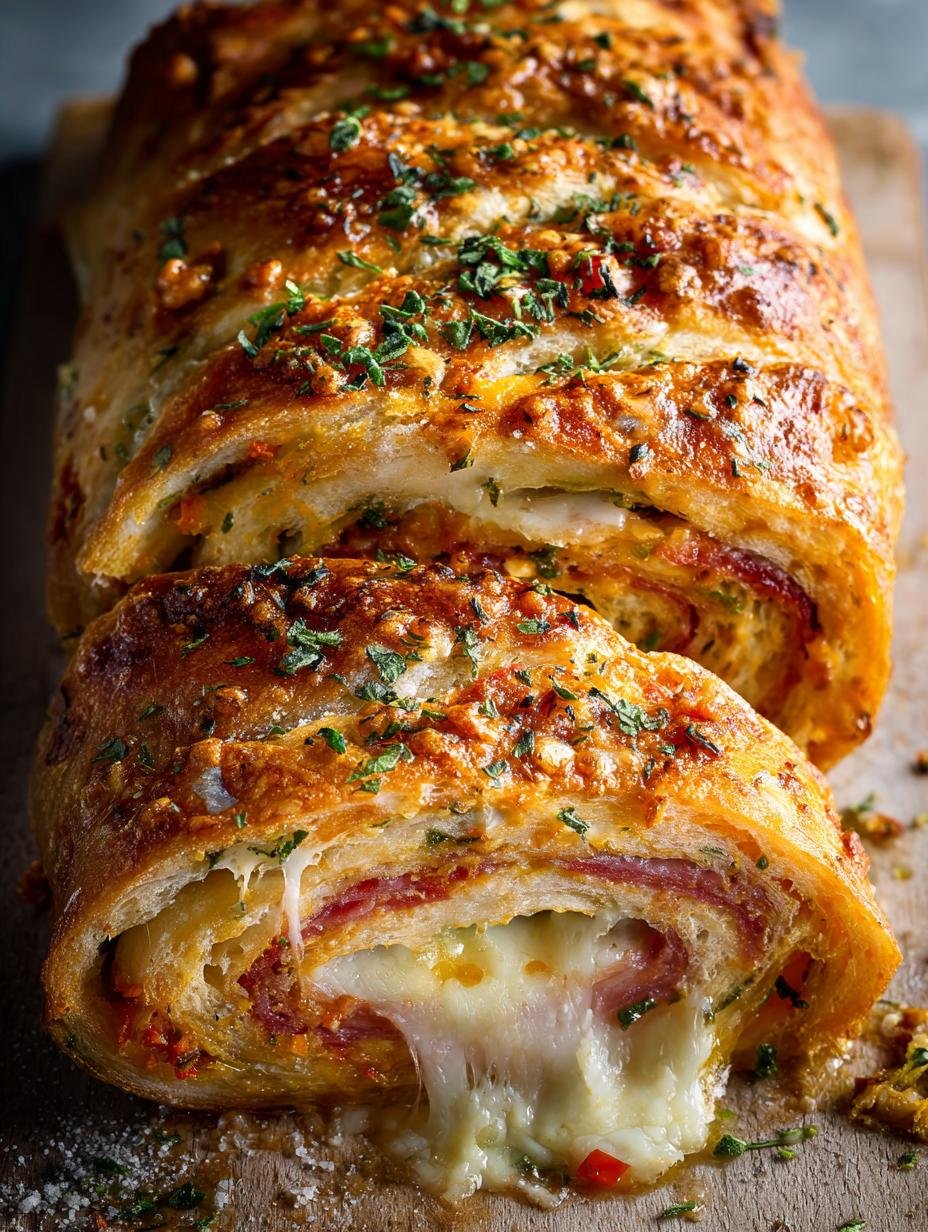 Cheesy Stuffed Stromboli