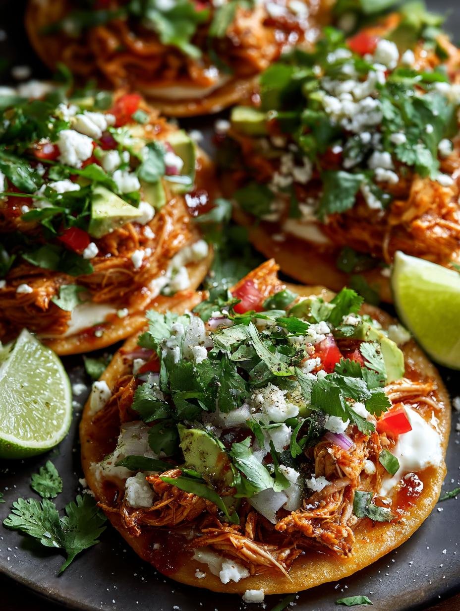 Chicken Tinga Tostadas