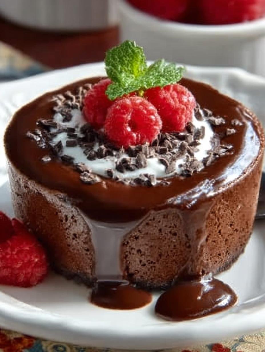 Chocolate Pudding Incredible with fresh fruit toppings