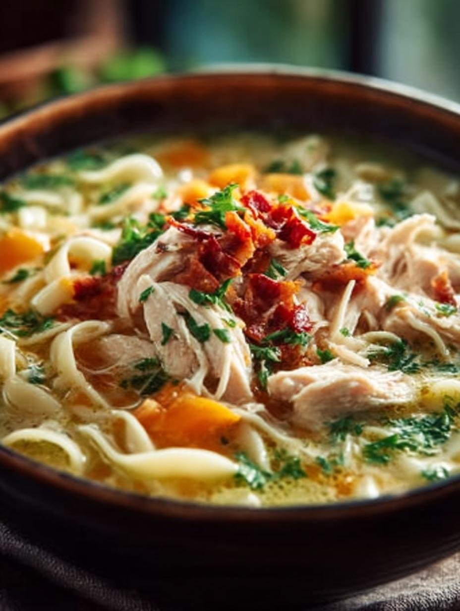 Delicious Crack Chicken Noodle Soup Recipe for Comfort - Crack Chicken Noodle Soup - additional detail