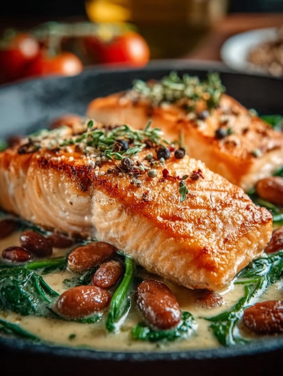 Creamy One Pan Salmon: An Incredible 35-Minute Meal - Creamy One Pan Salmon - main visual representation