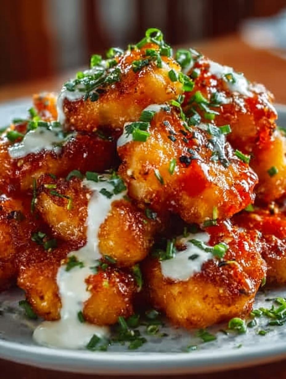 Crispy Air Fryer Buffalo Cauliflower Bites Recipe - Crispy Air Fryer Buffalo - additional detail