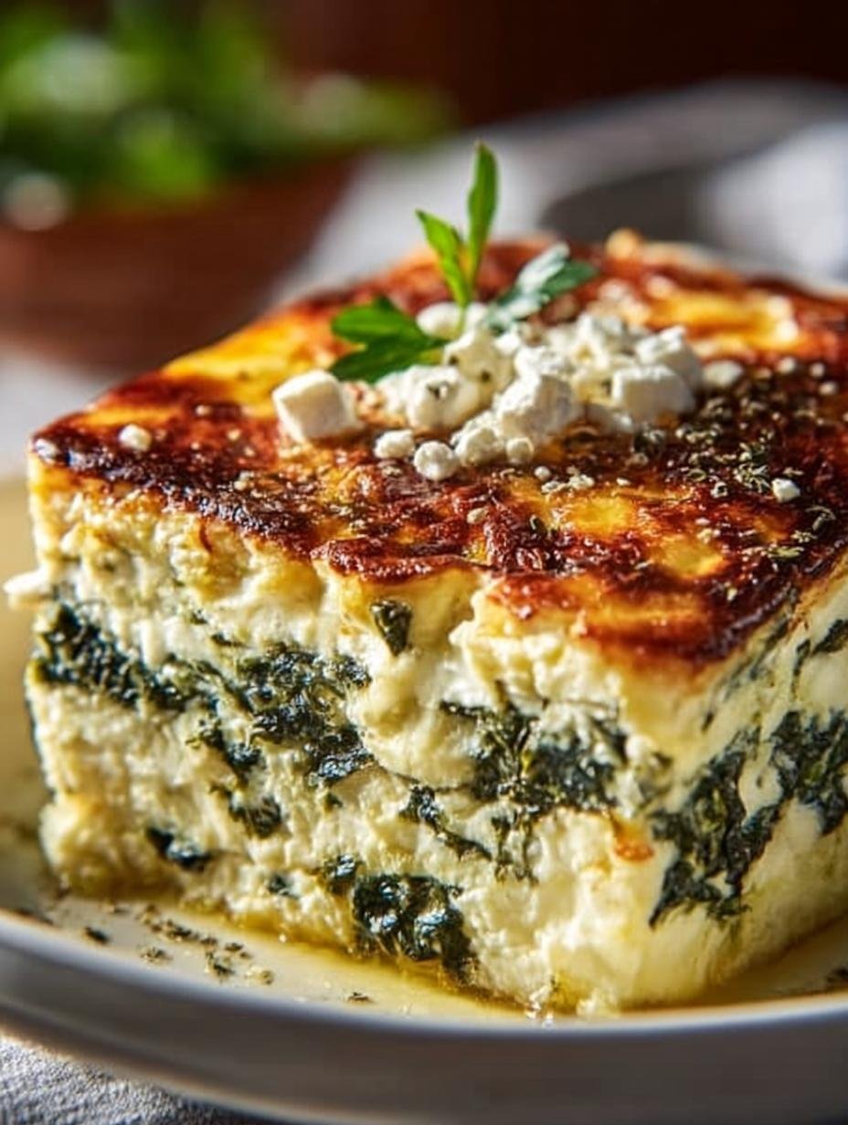Feta Spinach Casserole