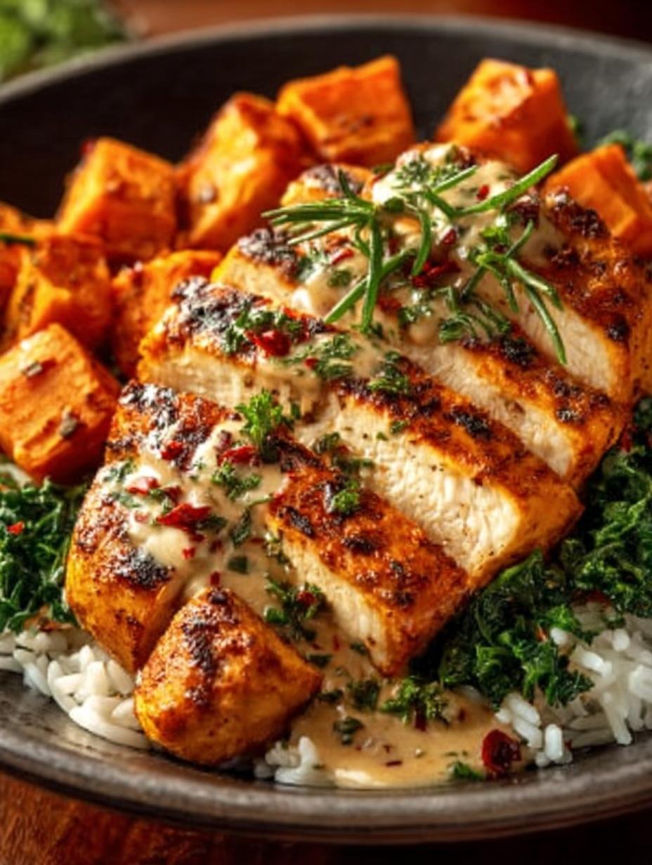 Healthy Chicken Sweet Potato Rice Bowl Recipe for You - Healthy Chicken Sweet Potato - main visual representation