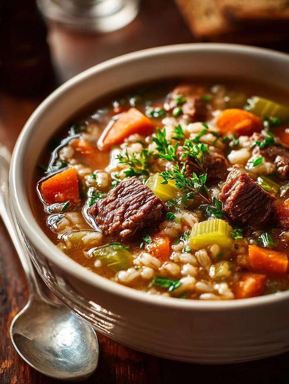 Hearty Beef Barley Soup: 5 Steps to Comforting Goodness 2 Hearty Beef Barley Soup: 5 Steps to Comforting Goodness - Hearty Beef Barley Soup - main visual representation