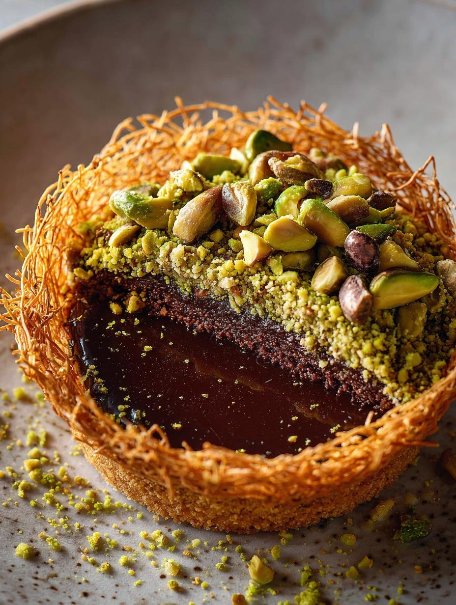 Kataifi Pistachio Chocolate Tart: 8 Steps to Delight - Kataifi Pistachio Chocolate Tart - main visual representation