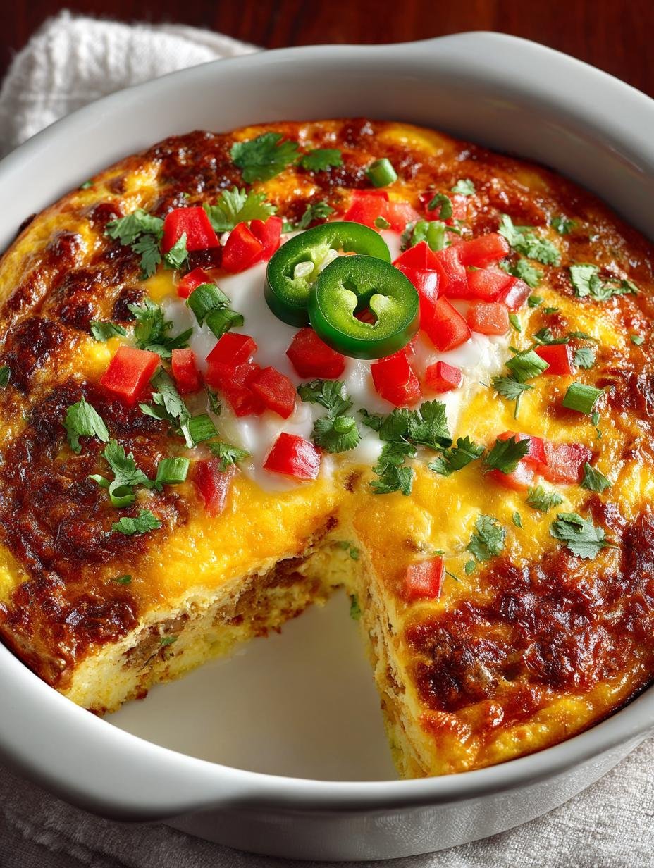 Delicious Mexican Egg Bake Breakfast for Brunch