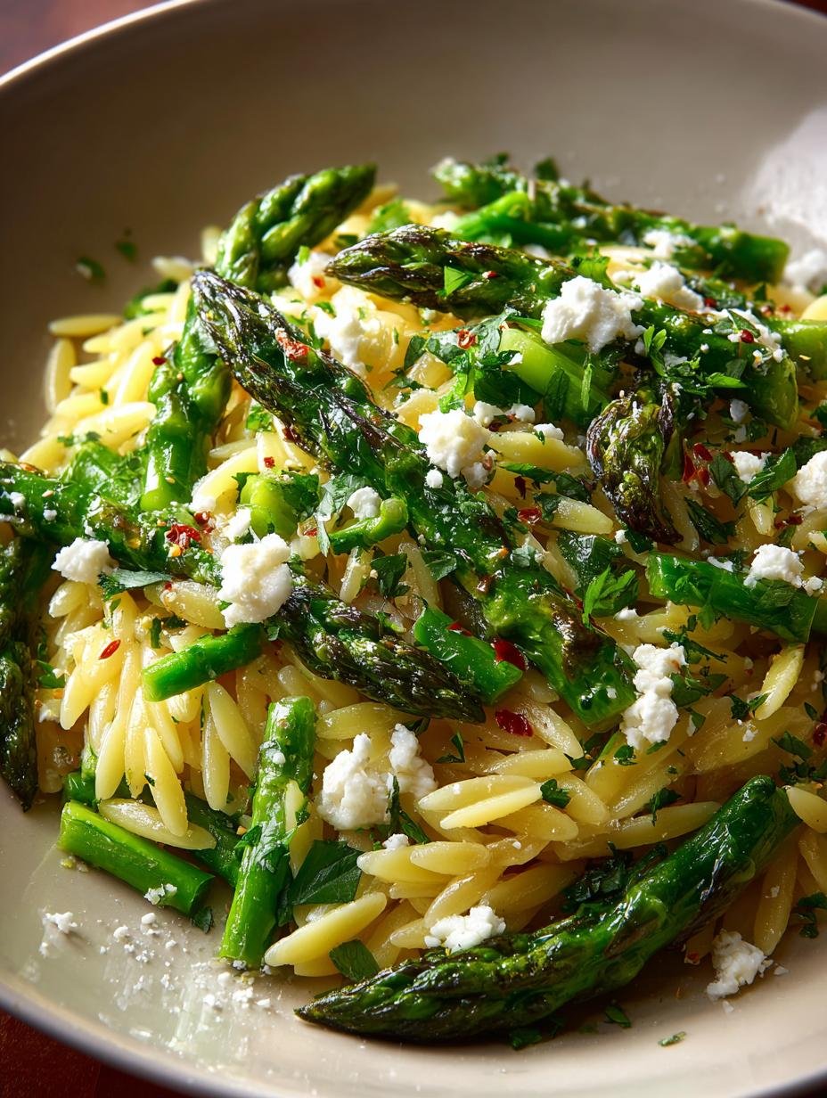 Delicious Orzo with Asparagus Feta in 25 Minutes 3 Delicious Orzo with Asparagus Feta in 25 Minutes - Orzo with Asparagus Feta - additional detail