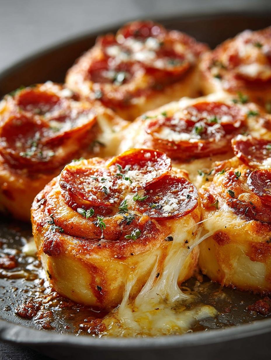 Delicious Pepperoni Pizza Scrolls Recipe for Everyone - Pepperoni Pizza Scrolls - main visual representation