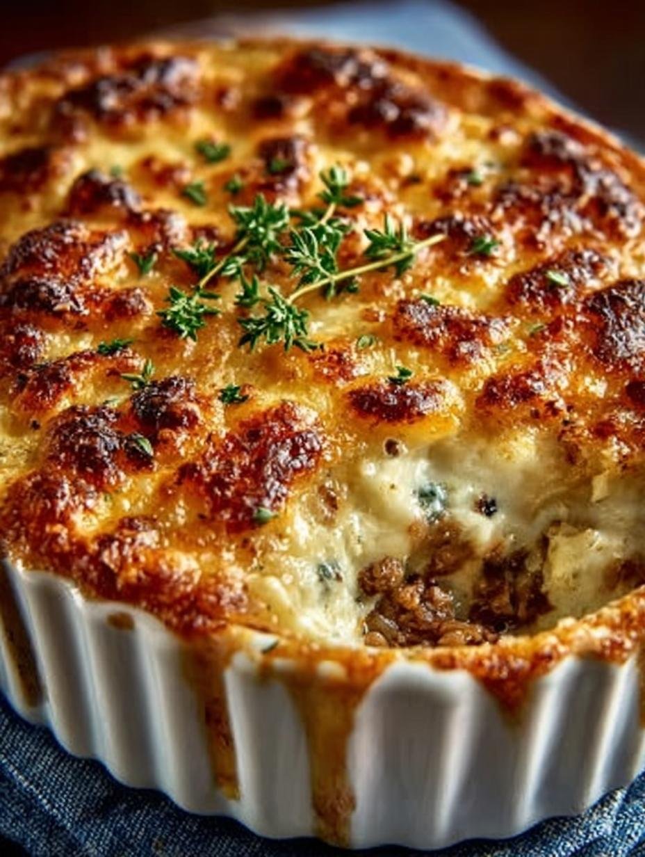 Savory French Onion Ground Beef Casserole Delight