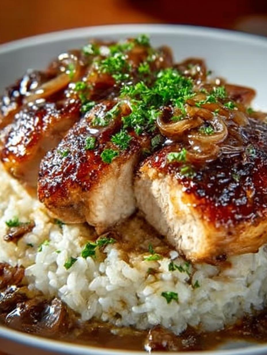 Savory Smothered Chicken Rice