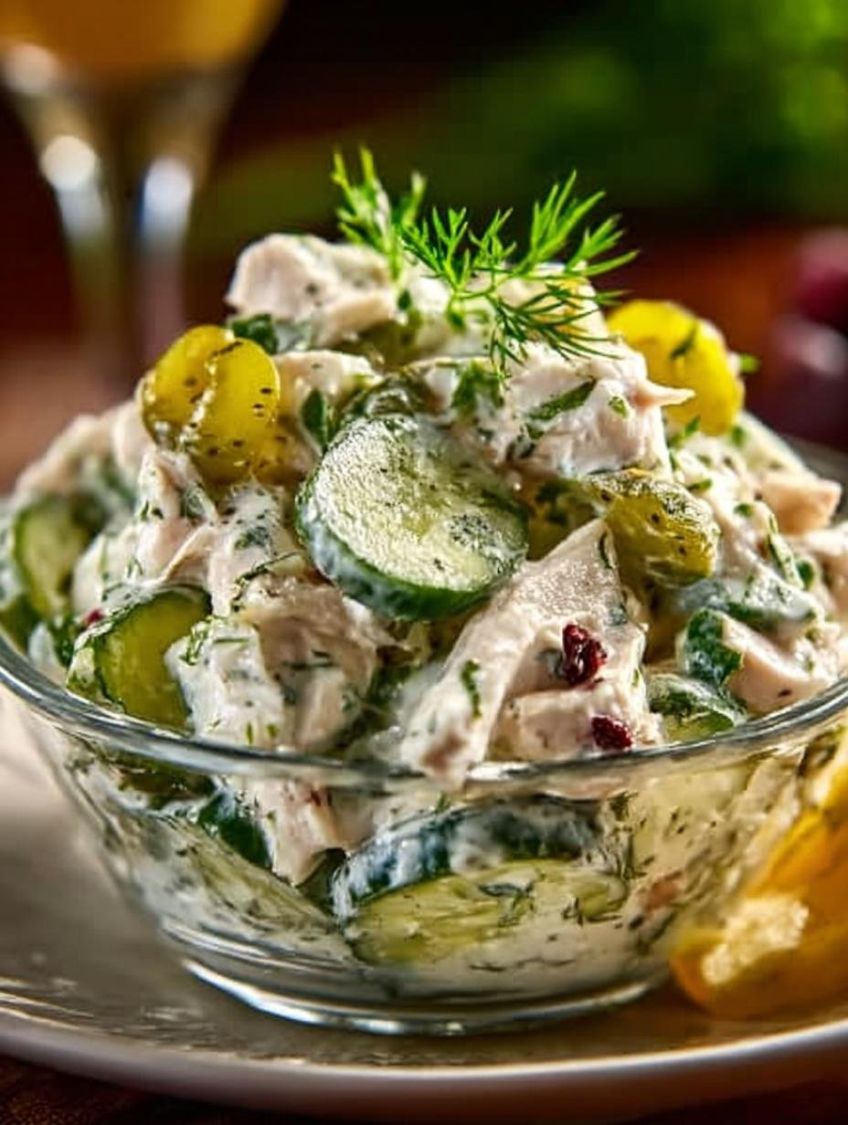 Delicious Dill Pickle Chicken Salad Recipe You Need - Dill Pickle Chicken Salad - additional detail