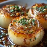 Garlic Butter Roasted Onions