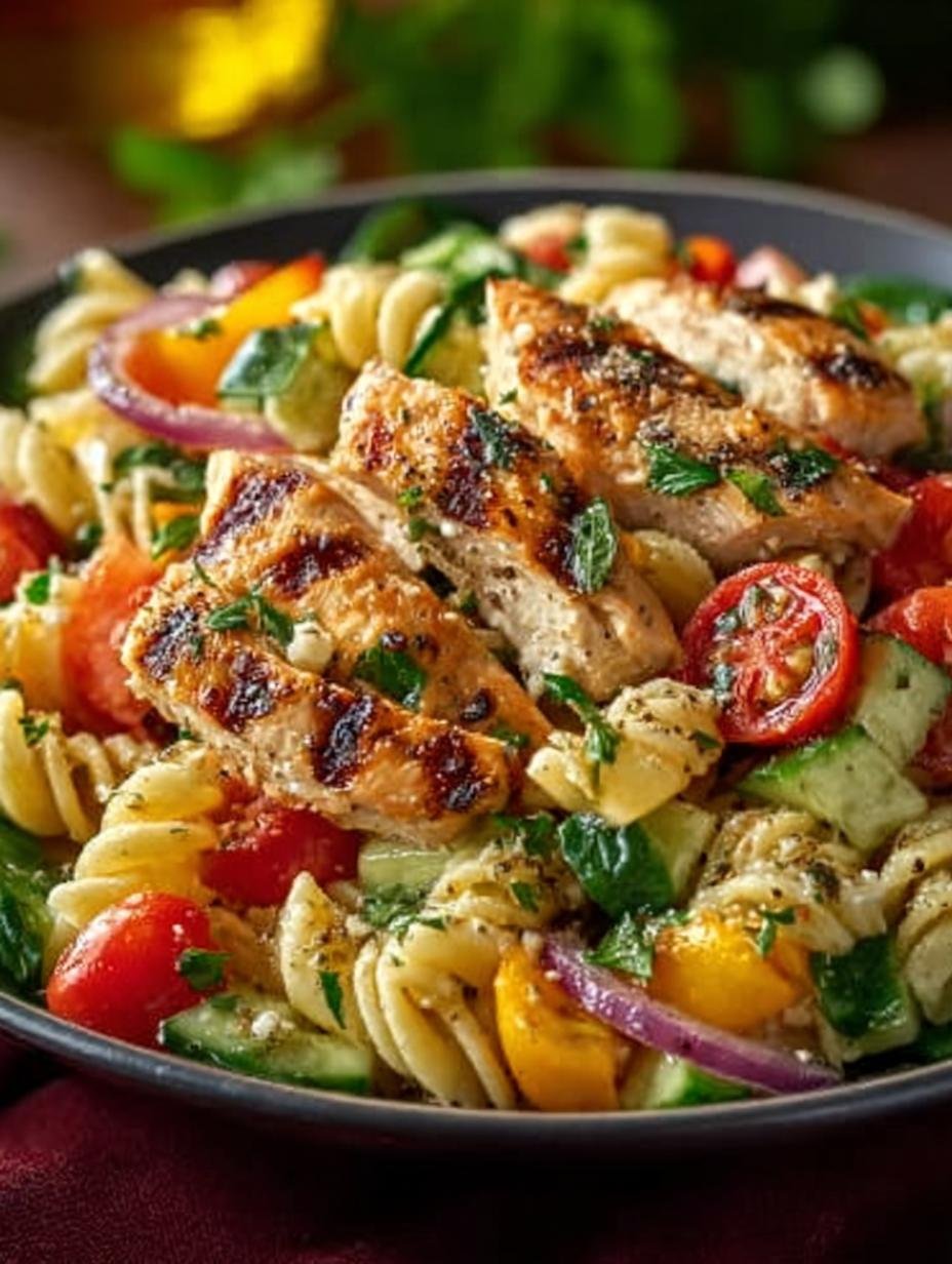 Mediterranean Chicken Pasta Salad: 7 Irresistible Flavors - Mediterranean Chicken Pasta Salad - main visual representation