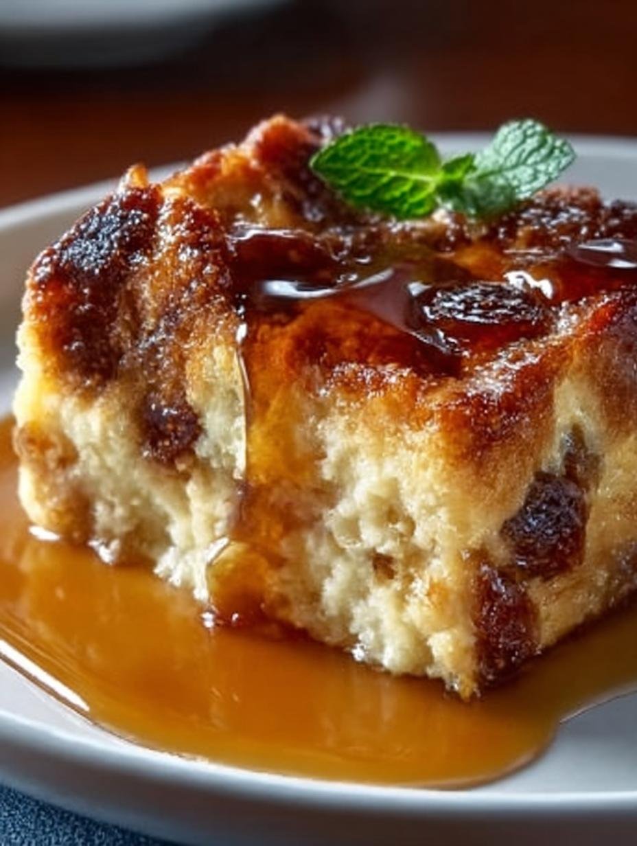 Classic New Orleans Bread Pudding with Bourbon Sauce - New Orleans Bread Pudding - main visual representation