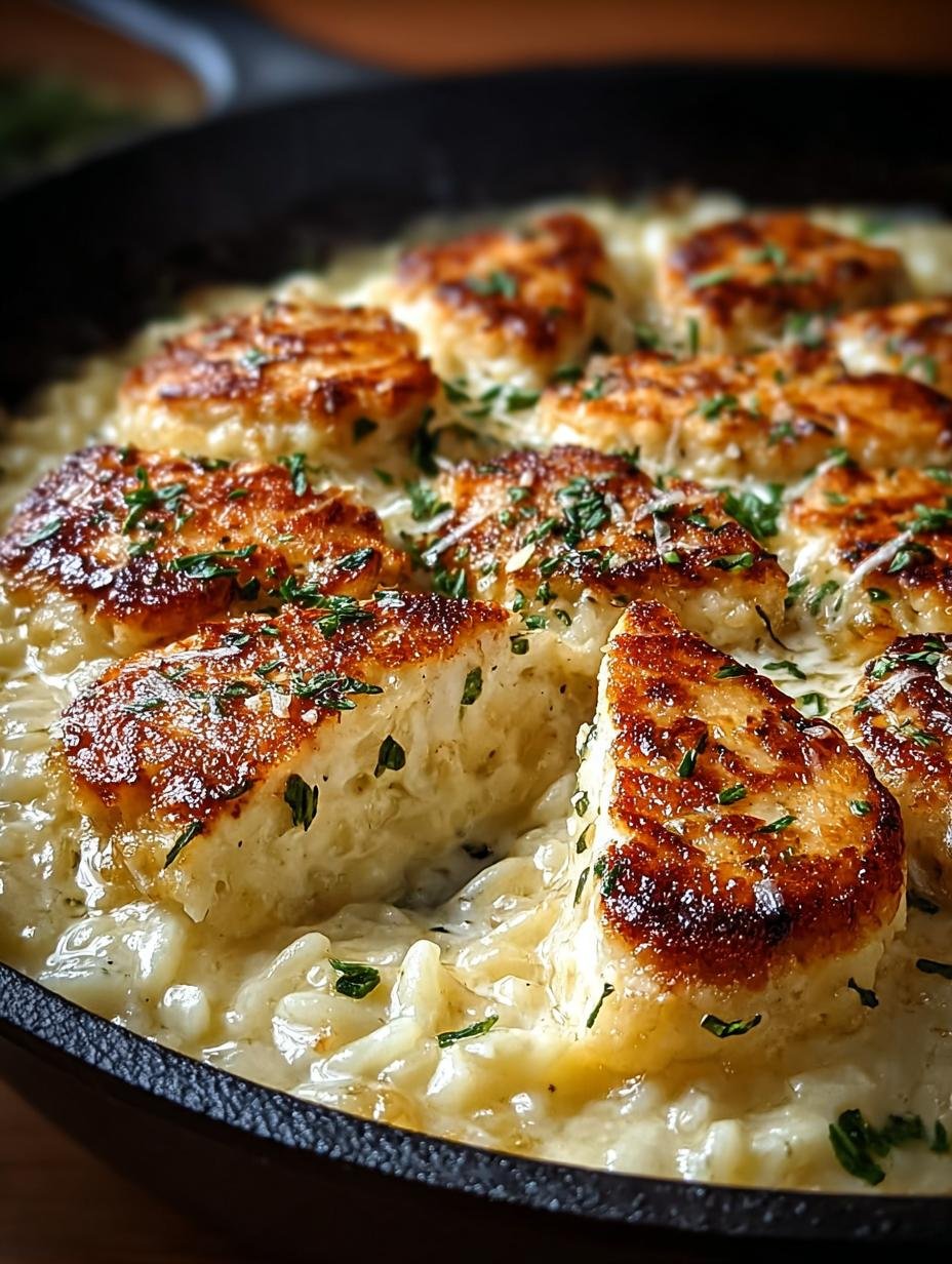 One Pan Creamy Parmesan Chicken & Rice for Dinner - One Pan Creamy Parmesan - main visual representation