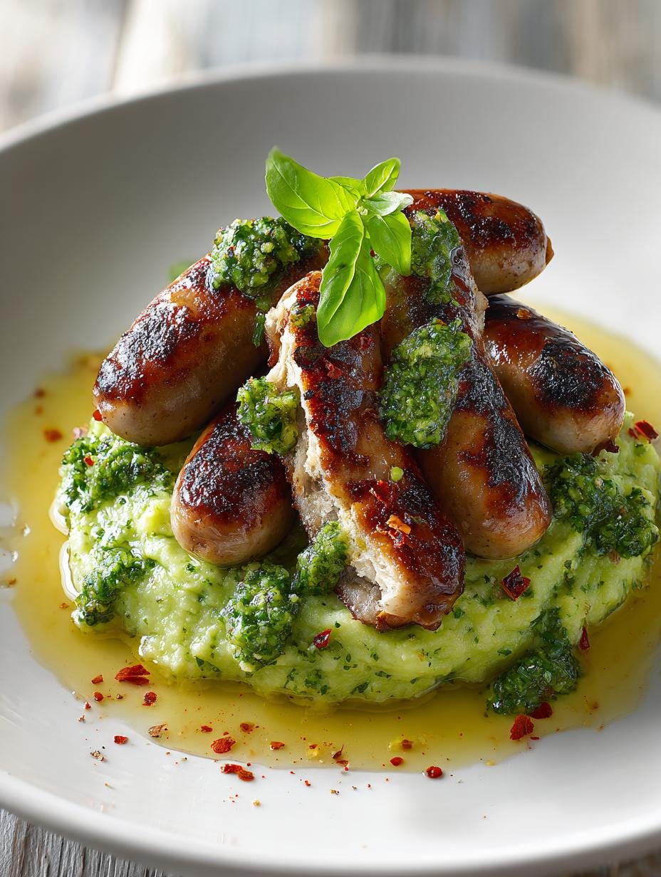 Sausages with Pesto Mash: 5 Flavorful Twists - Sausages with Pesto Mash - main visual representation