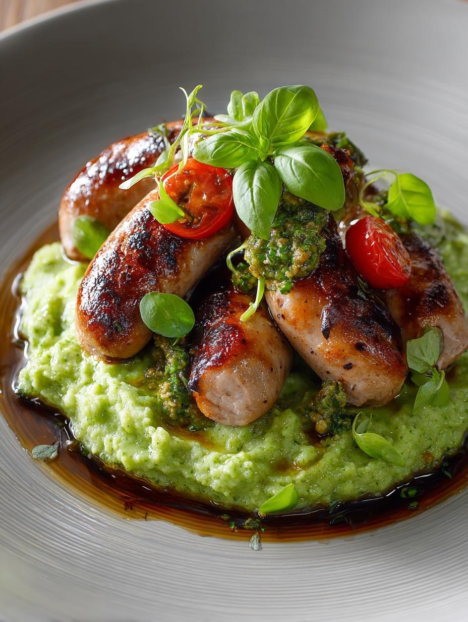 Sausages with Pesto Mash: 5 Flavorful Twists - Sausages with Pesto Mash - additional detail