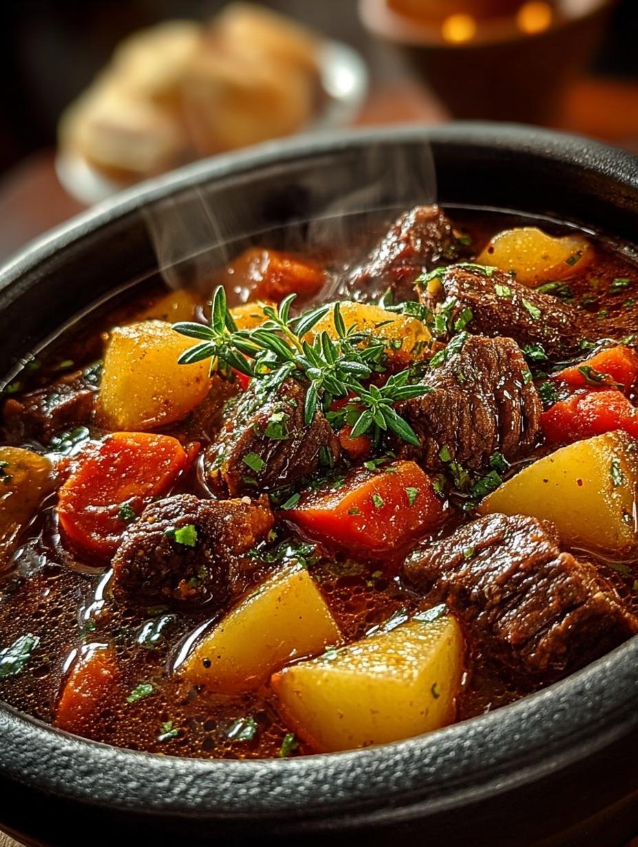 Heartwarming Slow Cooker Beef Stew for Cozy Days - Slow Cooker Beef Stew - additional detail