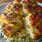 Whole Baked Cauliflower Cheese