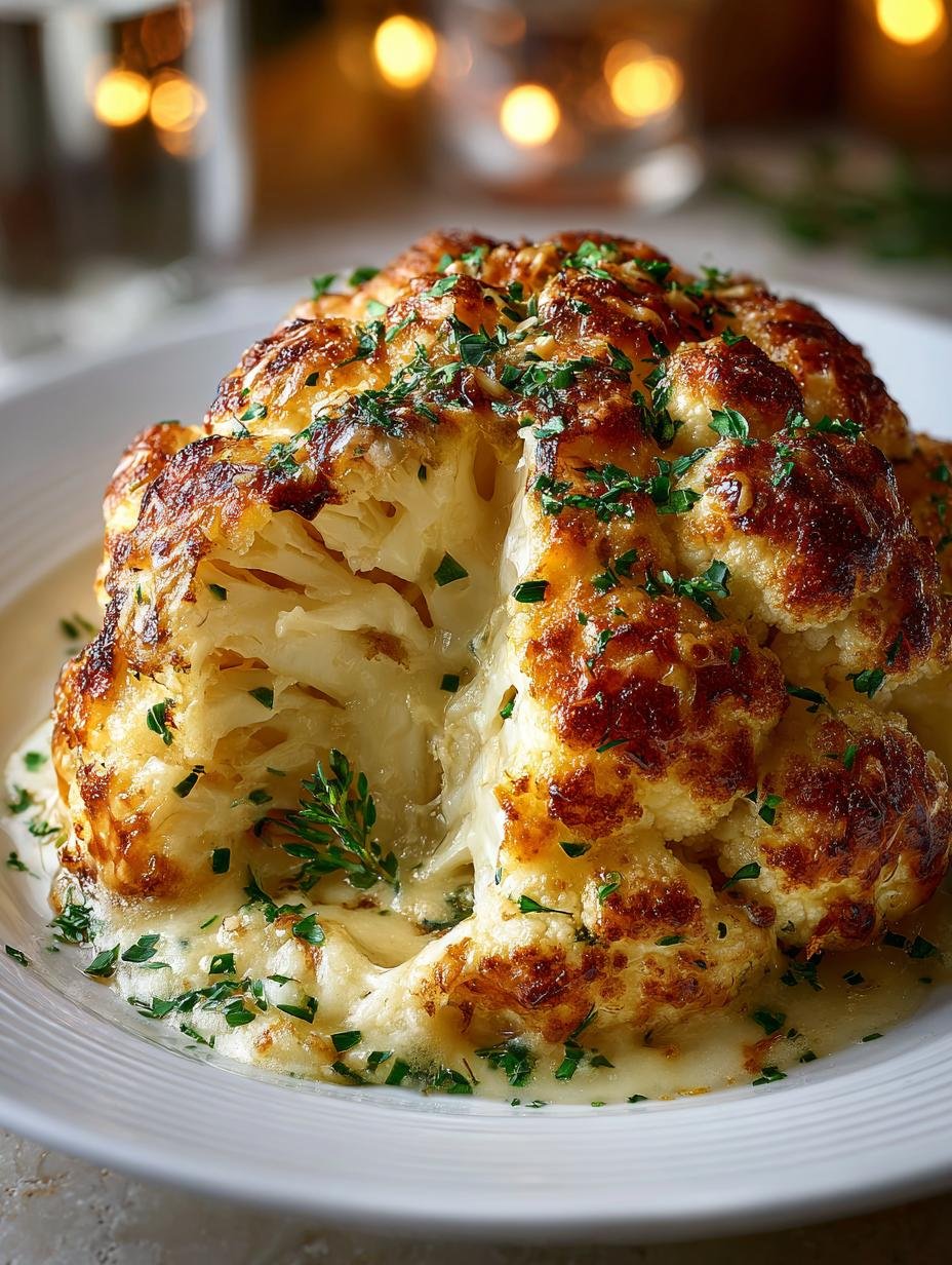 Whole Baked Cauliflower Cheese: 7 Cheesy Delightful Ways - Whole Baked Cauliflower Cheese - additional detail